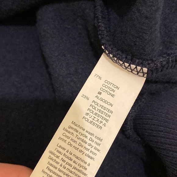 GAP NAVY COTTON BLEND SWEATSHIRT. UNISEX ICONIC STAPLE MODEL. SIZE XL - Picture 6 of 8